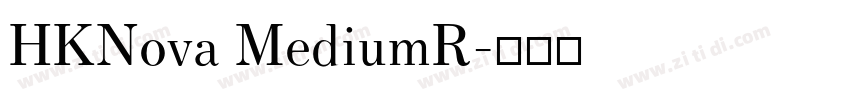 HKNova MediumR字体转换